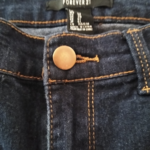 Forever 21 Skinny Stretch Denim Jeggings Pants, Size 24 - Picture 3 of 7